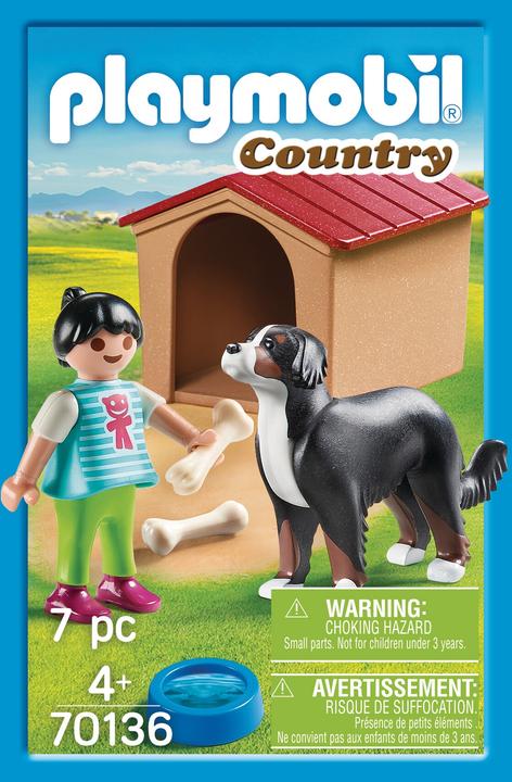 Image du produit Playmobil Chien de ferme avec niche (70136, Playmobil Country)