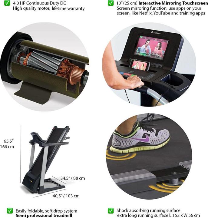 Image du produit Lifespan Europe Tapis de course "TR5500iM" LifeSpan Fitness