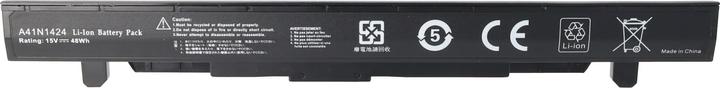 Actual product image AccuCell Battery suitable for ASUS GL552 A41N1424, ROG FX-PLUS, Li-Ion, 14.8V, 2800mAh, 41.4Wh (2800 mAh)