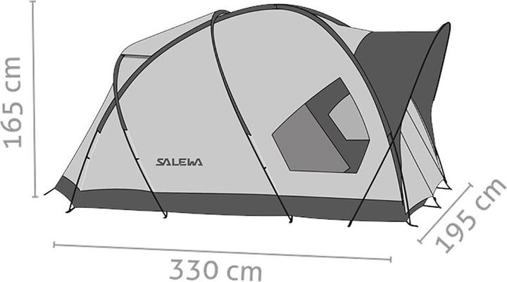 Actual product image Salewa Alpine Hut III (Dome tent, 8 kg, 3 persons)