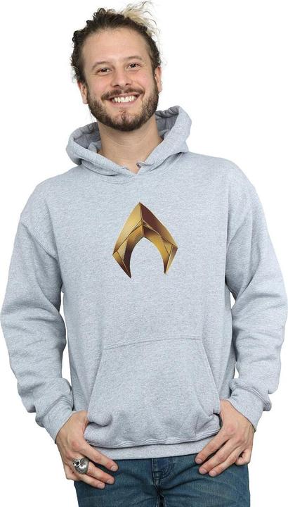 Actual product image Mens Aquaman Emblem Hoodie (S)