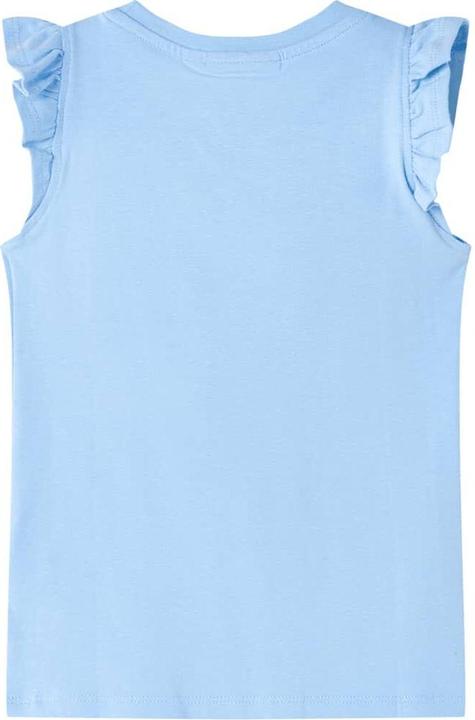 Produktbild VidaXL Kinder-T-Shirt mit Rüschenärmeln Hellblau 128,Material (128)