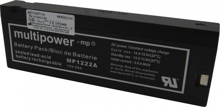 Actual product image AccuCell Rechargeable battery Philips/ Laerdal defibrillator HeartStart XL/ XLT/4000 type M3516A/ (2000 mAh, Battery + charger)