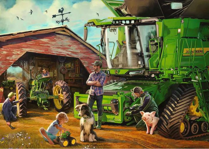 Produktbild Ravensburger Puzzle John Deere damals und heute, 1000 Teile. (1000 Teile)
