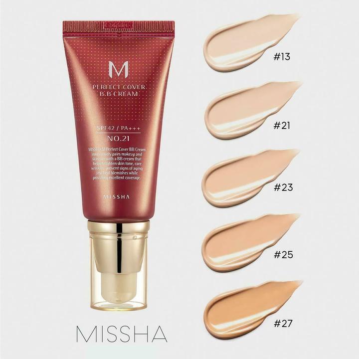 Actual product image Missha Perfect Cover (13 Bright Beige)