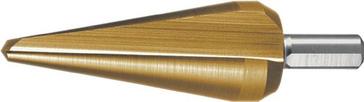 Actual product image Ruko Sheet metal peeling drill bit.5-22,5mm HSS TiN total l.79mm Z.2 (5-22, 5 mm)