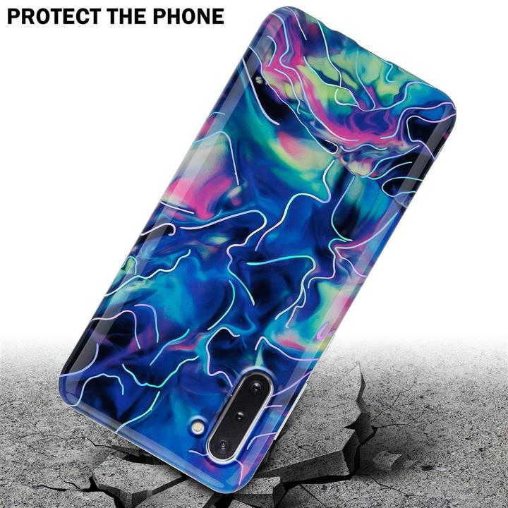 Produktbild Cadorabo IMD TPU Bunter Marmor Cover (Samsung Galaxy Note 10)