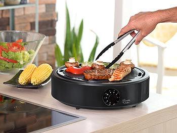 Produktbild Rosenstein & Söhne 2in1-Glaskeramik-Kochplatte & rauchfreier Infrarot-Tischgrill
