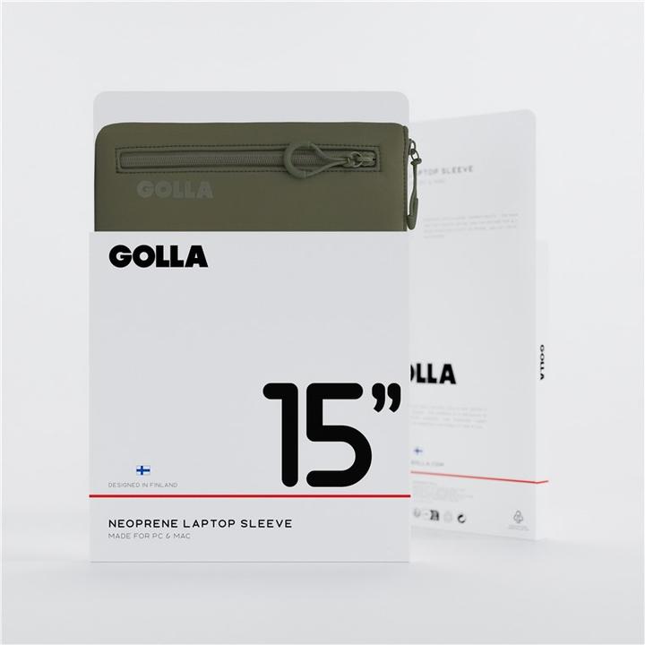 Produktbild Golla Set aus Rucksack und Laptop-Sleeve 15 Zoll, Grün