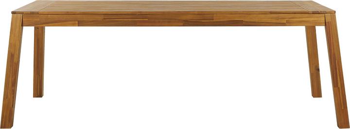 Immagine prodotto Beliani Set di mobili da giardino in legno di acacia marrone chiaro 6 posti 3 pezzi LIVORNO (225 cm)