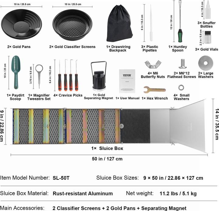 Produktbild Vevor Goldwasch-Set