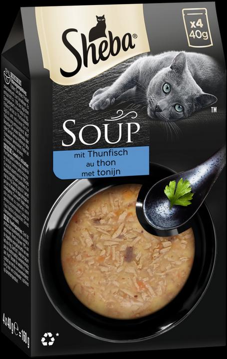 Image du produit Sheba SOUP Multipack Sachets-portions au thon (Adulte, 10 pcs, 1600 g)