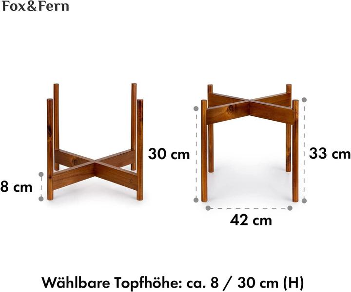 Actual product image Fox & Fern Plant Stand Acacia XL