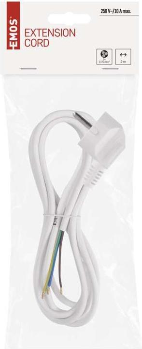 Image du produit Emos Câble d'alimentation PVC 3x 0,75mm2, 2m, blanc (2 m)