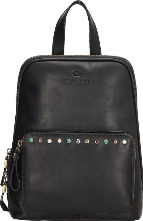 Actual product image Micmacbags Hide & Stitches Masterpiece Backpack - Black - 100% Leather