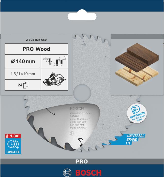 Productafbeelding Bosch Professional Zubehör 2 608 837 669 Cirkelzaagblad (e)
