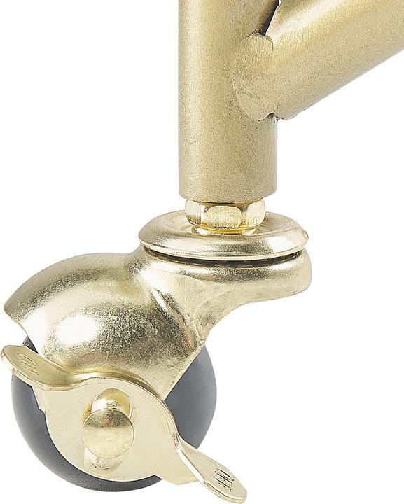Image du produit Beliani Chariot de service métal / verre or 3 plateaux COLTON