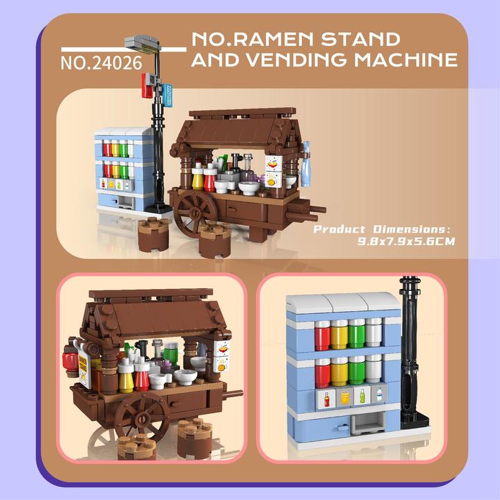 Produktbild Mould King Ramen-Stand & Verkaufsautomat