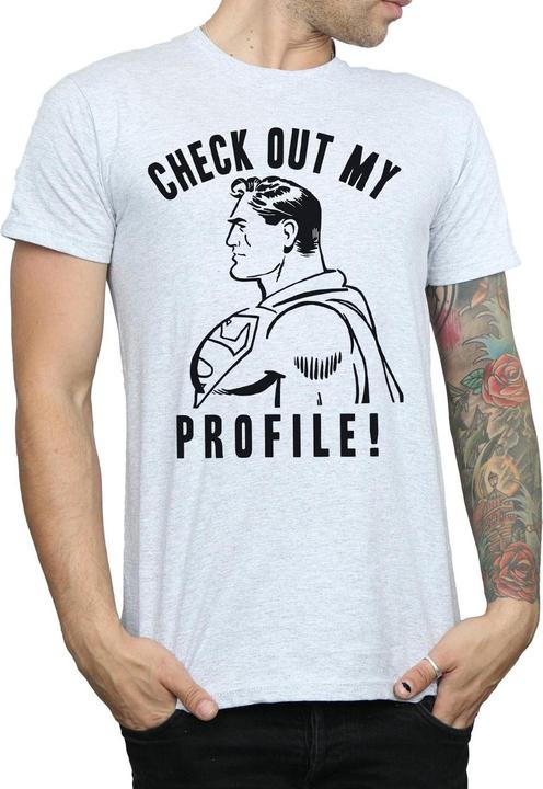 Produktbild Superman Check Out My Profile TShirt (XL)