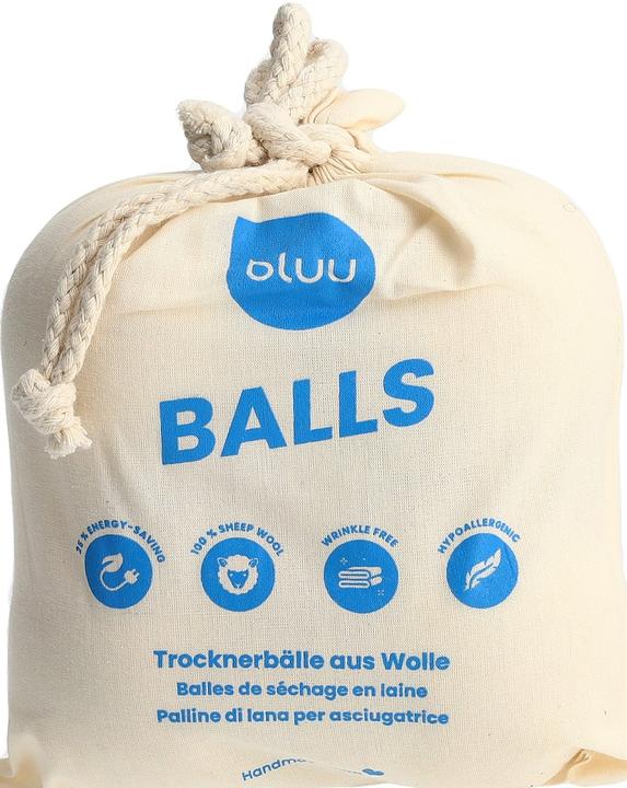 Actual product image bluu Dryer balls