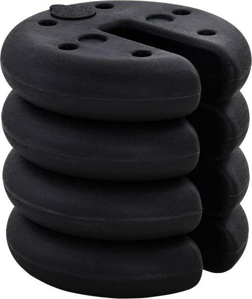 Produktbild Swisshandel24 4 Stk. Pavillon Standfuss Gewicht Partyzelt Pavillongewicht befüllbar bis 5 kg HDPE-Kunststoff Schwa (6 cm, 25 cm)