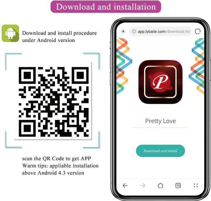Produktbild Pretty Love Nymph Vibrations-Ei mit Movil APP