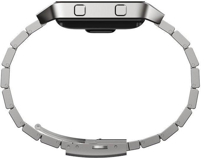 Image du produit Fitbit Bracelet en acier inoxydable flamboyant avec cadre (Acier inoxydable, Flamboyer)