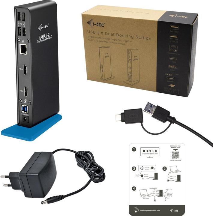 Actual product image i-tec Dual HDMI (USB-C, 9 Ports)