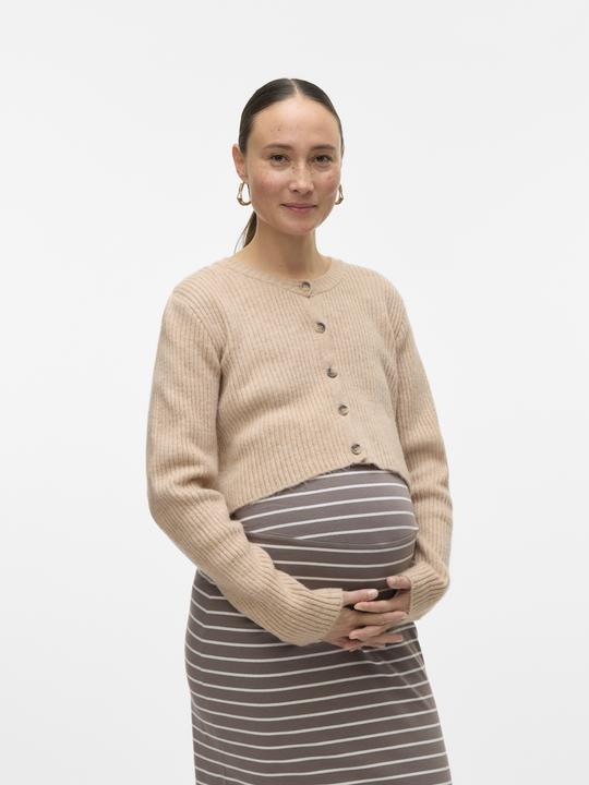 Image du produit Mamalicious Normal geschnitten Rundhals Strickjacke Strickjacke (L)