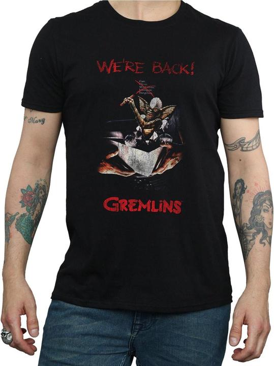 Actual product image Universal Textiles Mens Spike Distressed Poster T-Shirt (L)