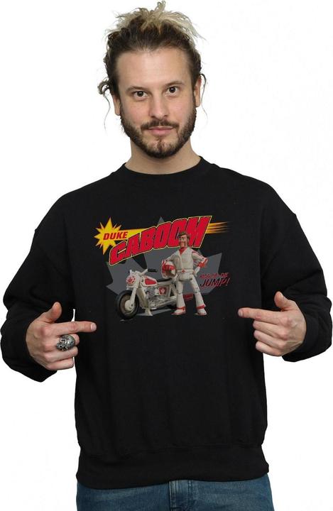 Actual product image Disney Mens Toy Story 4 Duke Caboom King Of The Jump Sweatshirt (XXL)