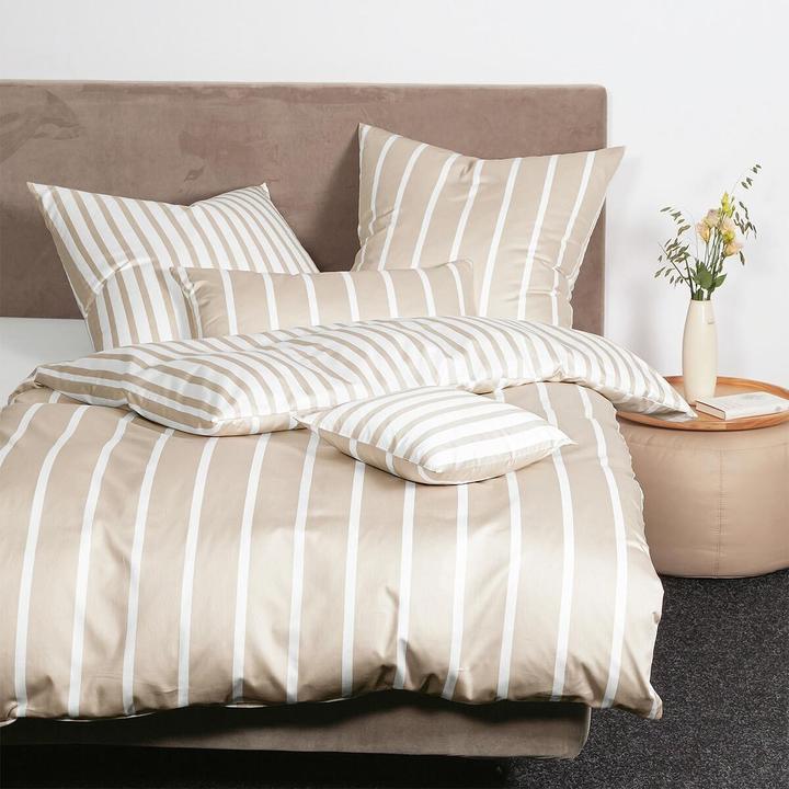 Image du produit Janine Mako-Satin Bettwäsche modern classic (Taie d'oreiller, 80 x 80 cm)