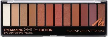 Manhattan Cosmetics Palette di ombretti con tonalità scintillanti e opache per un numero infinito di look (Edizione con le spezie)