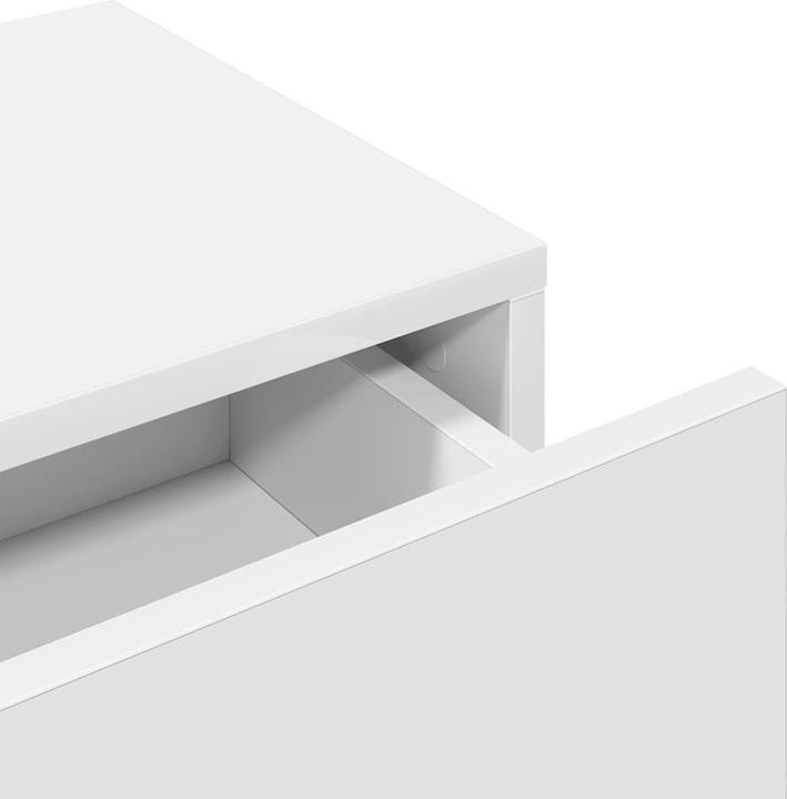 Produktbild VidaXL Wandregal mit Schubladen Weiss 100x36x19 cm Holzwerkstoff
