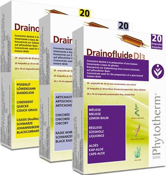 Produktbild Drainofluid Drainofluide Ampullen Trio Niere-Leber-Darm (3 Stück, Flüssigkeit, 1095 g)