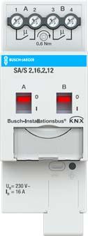 Busch-Jaeger BJ SA/S2.16.2.12 Binary output 16 A KNX (Heating actuator)