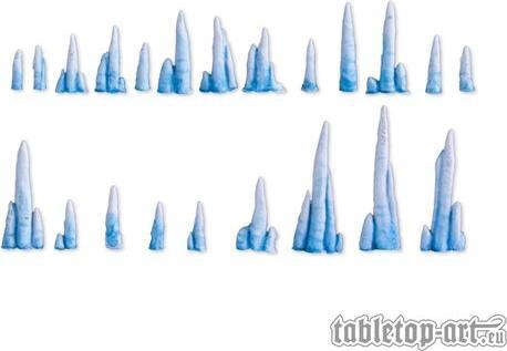 Tabletop-Art Decoration icicle set 22 pieces