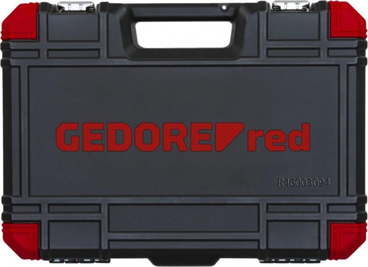 Actual product image Gedore Red red Socket spanner set, 94-piece, With reversible ratchets, ratchets, socket spanner and bit set
