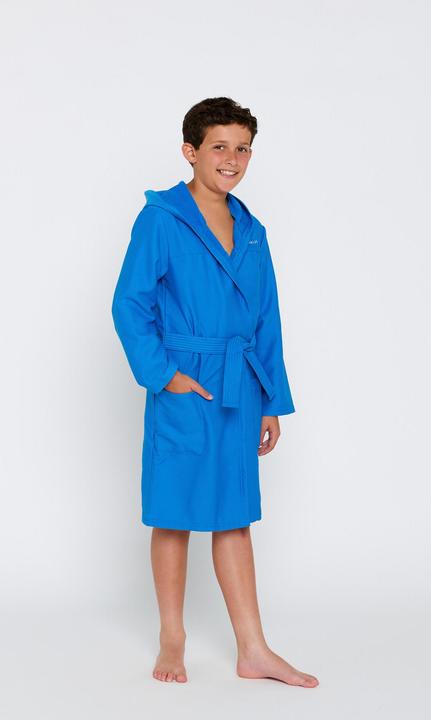 Image du produit Nabaiji Robe de bain microfibre compacte à capuche Kids' en bleu clair (140)