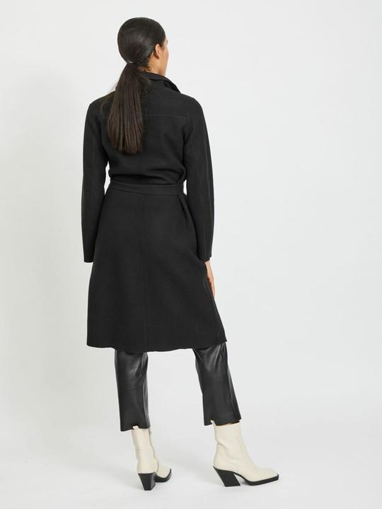 Actual product image Vila Reversible tie belt coat (S)