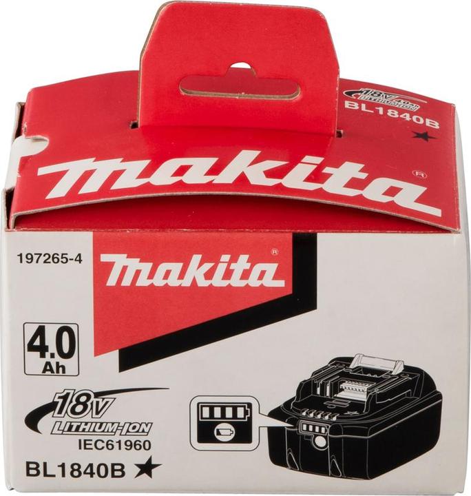 Immagine prodotto Makita Batteria ricaricabile LXT BL1840B (18 V)
