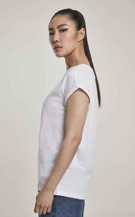 Actual product image Urban Classics Ladies Organic Extended Shoulder Tee (M)