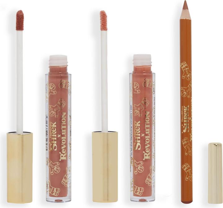 Actual product image Makeup Revolution Shrek Gingy Lip Kit Set