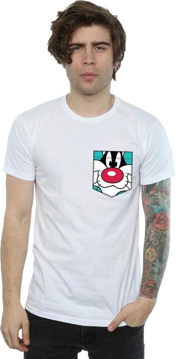 Produktbild Looney Tunes Sylvester Face Faux Pocket TShirt (XXL)