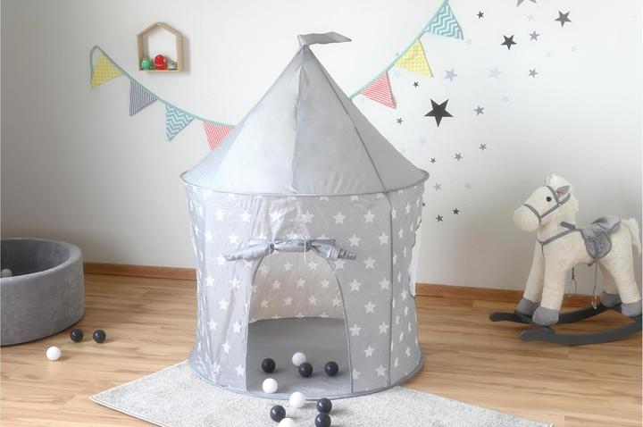 Actual product image Knorrtoys Grey white stars