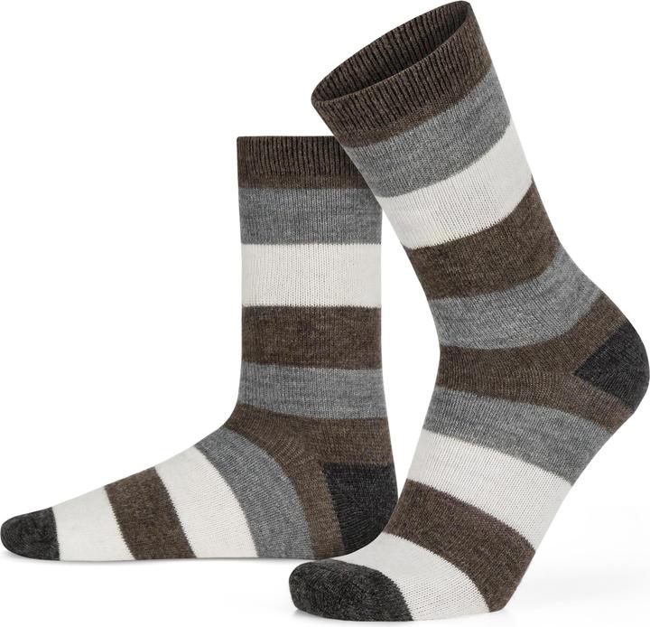 Actual product image Normani 6 pairs of alpaca socks wide striped (pack of 6, 47 - 50)