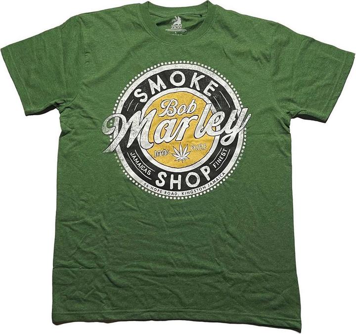 Immagine prodotto Bob Marley Maglietta in cotone Smoke Shop Unisex Adulti (L)