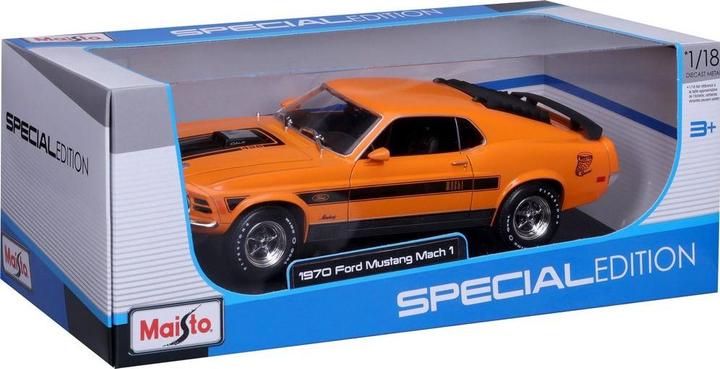 Produktbild Maisto Ford Mustang Mach 1 1970 1/18 orange