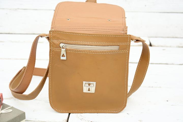 Immagine prodotto Only-Bags.Store Borsa messenger in pelle marrone chiaro caramello Borsa business, borsa a tracolla in pelle con