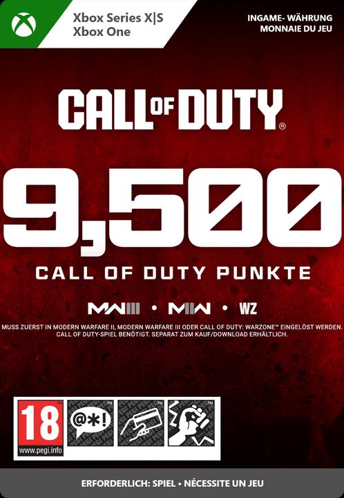 Produktbild Microsoft Xbox Call of Duty Points - 9,500 Download Code